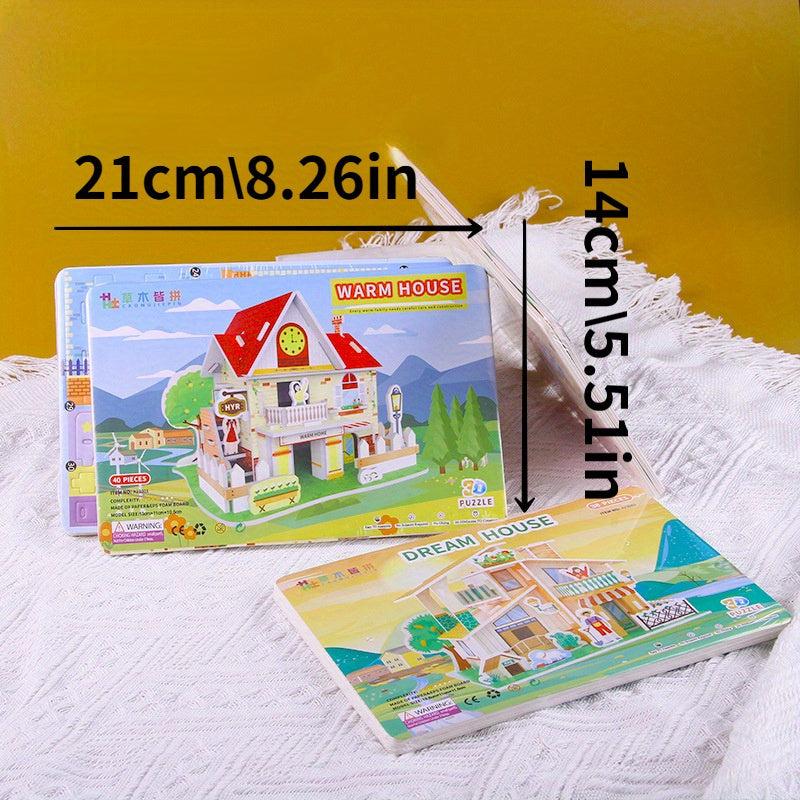 House Stereo DIY Puzzle Paper for Children