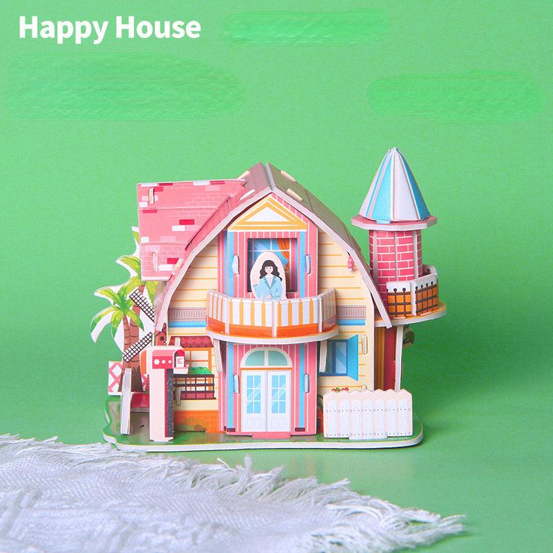 House Stereo DIY Puzzle Paper for Children