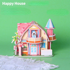 House Stereo DIY Puzzle Paper for Children