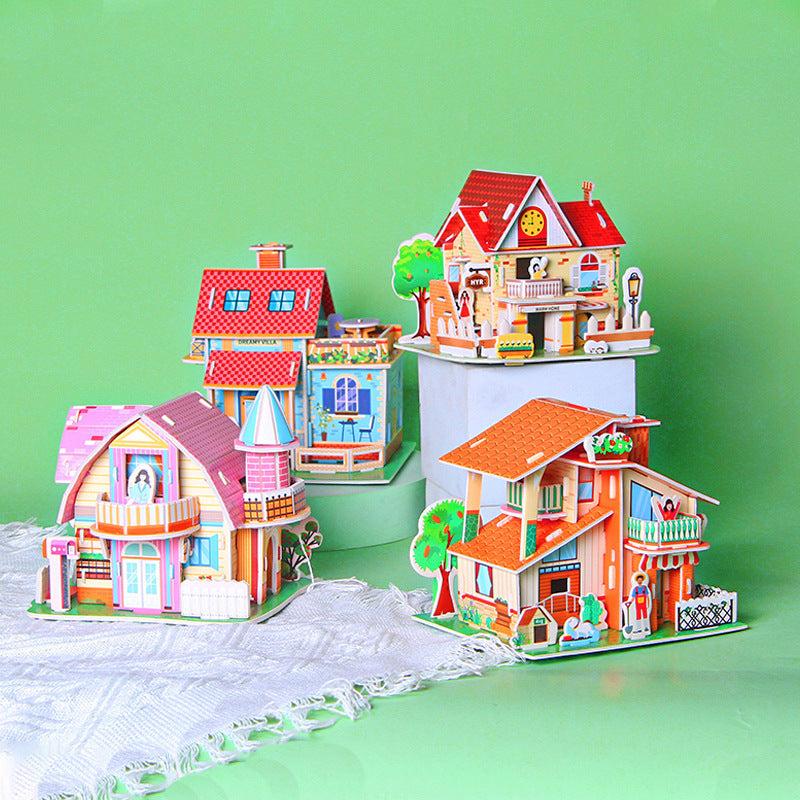 House Stereo DIY Puzzle Paper for Children