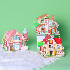 House Stereo DIY Puzzle Paper for Children