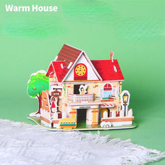 House Stereo DIY Puzzle Paper for Children