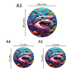 Shark Ocean Amusement Park Advanced Wooden Puzzle