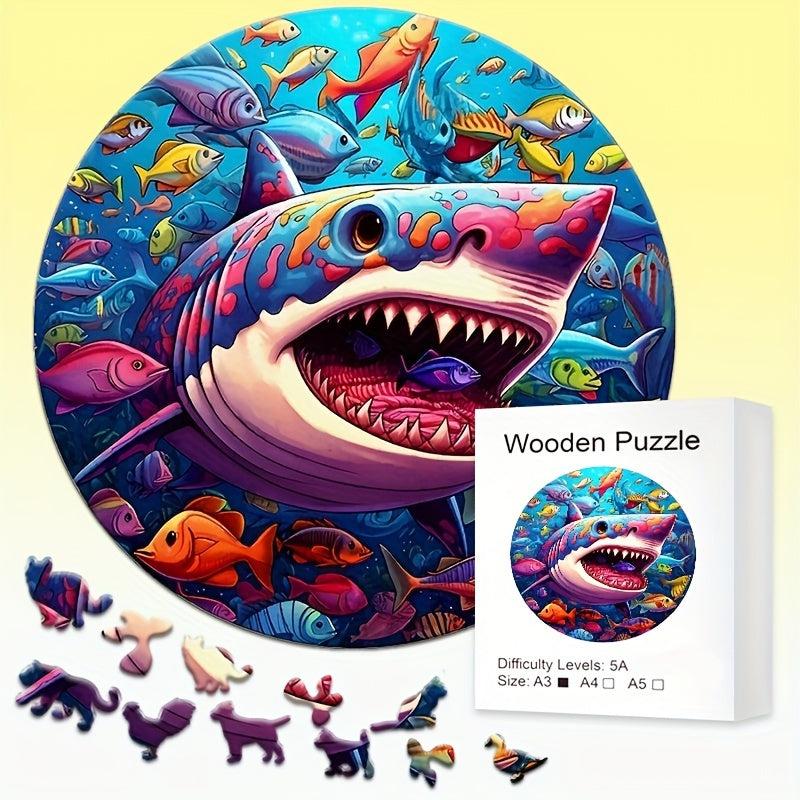 Shark Ocean Amusement Park Advanced Wooden Puzzle