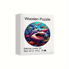 Shark Ocean Amusement Park Advanced Wooden Puzzle