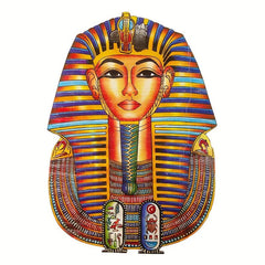 Egyptian Irregular Wooden Puzzle With Box