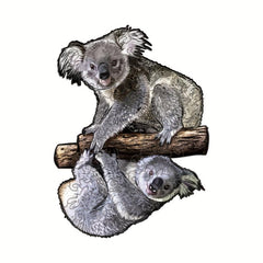 Wooden Koala Puzzle Model Assembly Game Wall Pendant