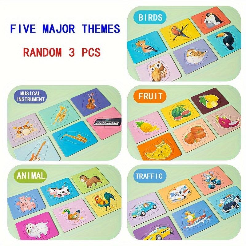 Kids Puzzle Board 5 Themes Baby Early Education Toys