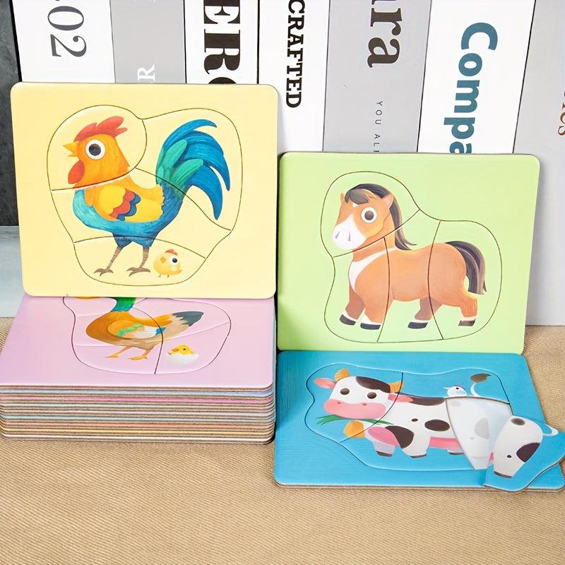 Kids Puzzle Board 5 Themes Baby Early Education Toys