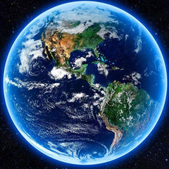 1000 Piece Round Puzzle Earth Animal City Illustration