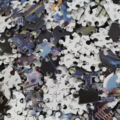 1000 Piece Round Puzzle Earth Animal City Illustration