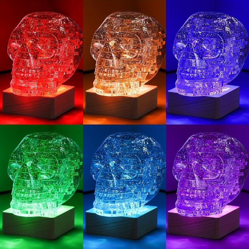 Skull Puzzle Light Gray Educational Jigsaw Puzzle Toys
