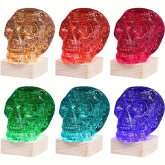 Skull Puzzle Light Gray Educational Jigsaw Puzzle Toys