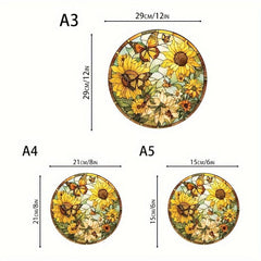 Butterfly Sunflower Wooden Puzzle High Difficulty Toy