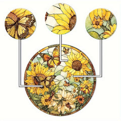 Butterfly Sunflower Wooden Puzzle High Difficulty Toy