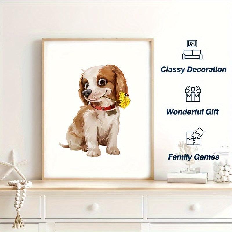 Wooden Dog Animal Puzzles Adult Game Difficult Toy Decorative Painting