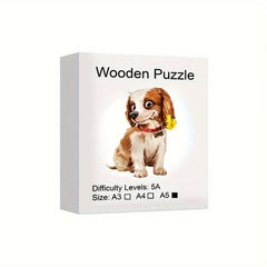 Wooden Dog Animal Puzzles Adult Game Difficult Toy Decorative Painting