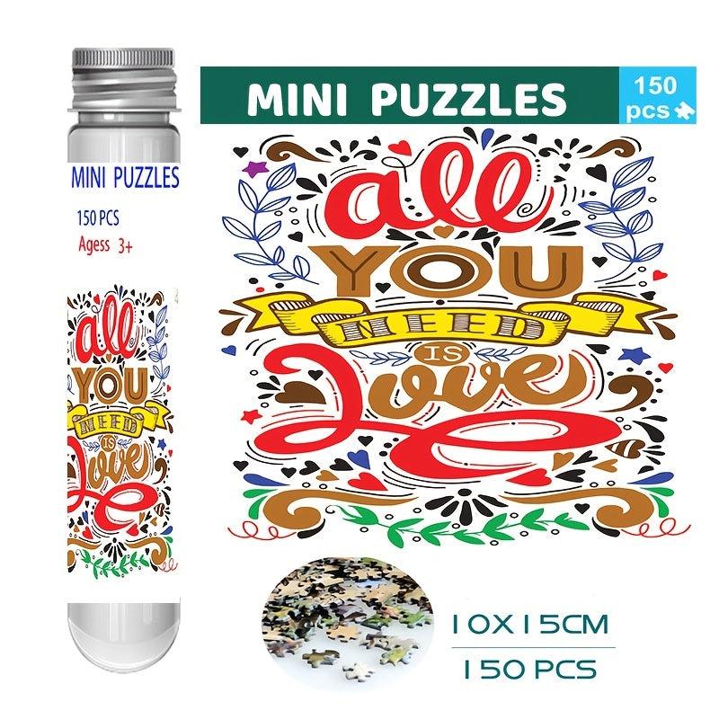 150pcs Test Tube Puzzle Painting Jigsaw Decompressing Toys Educational
