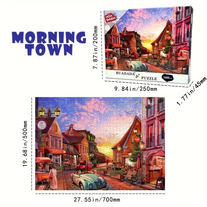 1000-Piece Street Corner Morning Jigsaw Puzzle