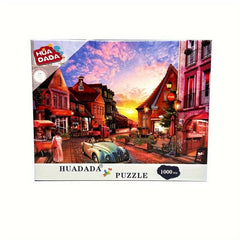 1000-Piece Street Corner Morning Jigsaw Puzzle