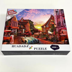 1000-Piece Street Corner Morning Jigsaw Puzzle
