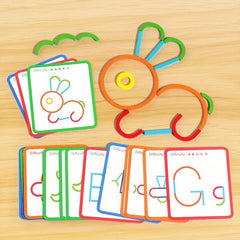 Wooden Ring Stick Puzzle Abstract Logical Thinking Toy