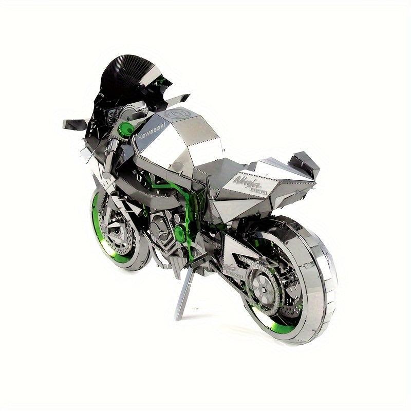 3D Assembled Motorcycle Toy DIY Metal Puzzle Model Gift