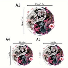Dragon Wooden Puzzles Yin And Yang Art Halloween Christmas