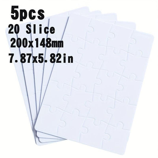 5 Sublimation Blank Pearlescent Puzzles DIY Heat Press Printing