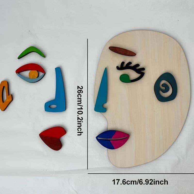 Kids' Puzzle Face Wooden Puzzle for Holiday Gift
