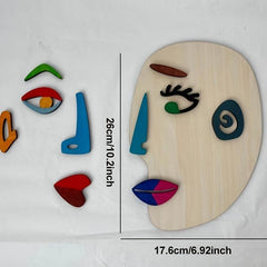 Kids' Puzzle Face Wooden Puzzle for Holiday Gift