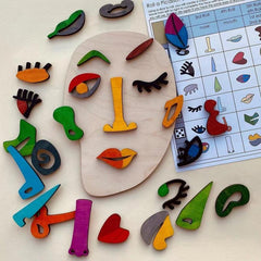 Kids' Puzzle Face Wooden Puzzle for Holiday Gift