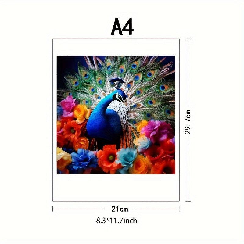 Wooden Peacock Shape Puzzle Game for Adults and Kids