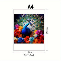 Wooden Peacock Shape Puzzle Game for Adults and Kids