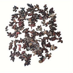 Wooden Irregular Puzzle Brown Bear Creative Gift