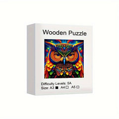 Owl Wooden Puzzle Animal Party Game Christmas Gift