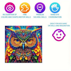 Owl Wooden Puzzle Animal Party Game Christmas Gift