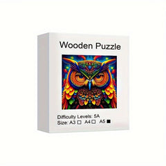 Owl Wooden Puzzle Animal Party Game Christmas Gift