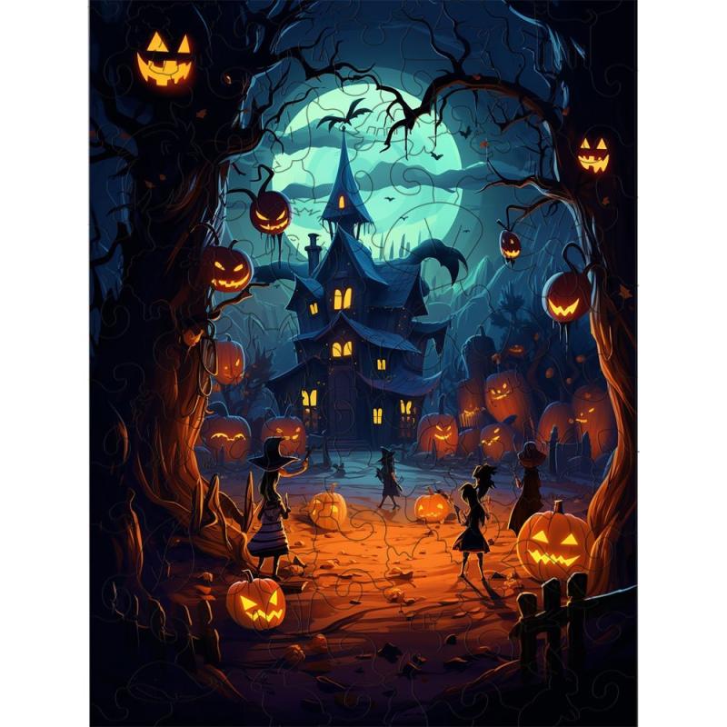 Christmas Witch Castle Special Shaped Animal Puzzle For Adults