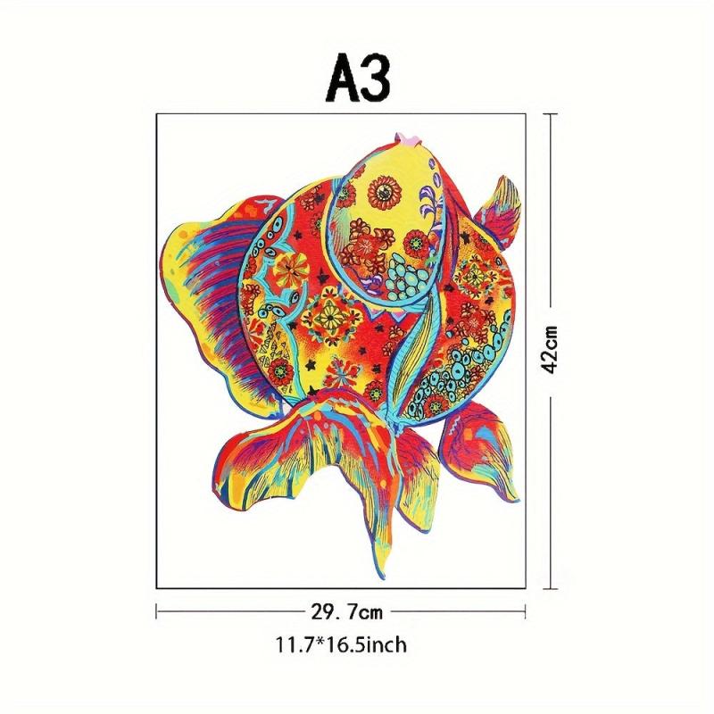 Fish Wooden Puzzles for Adults - Various Special Shapes - Birthday Party Games