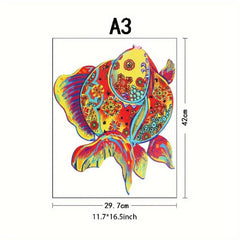 Fish Wooden Puzzles for Adults - Various Special Shapes - Birthday Party Games
