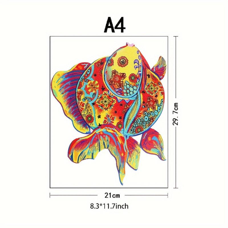 Fish Wooden Puzzles for Adults - Various Special Shapes - Birthday Party Games