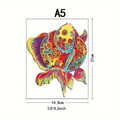Fish Wooden Puzzles for Adults - Various Special Shapes - Birthday Party Games