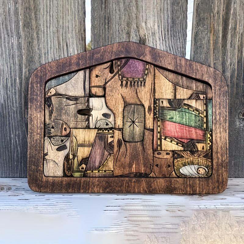 Easter Scene Wooden Puzzle Board Decorative Jesus Puzzle