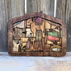Easter Scene Wooden Puzzle Board Decorative Jesus Puzzle