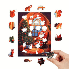 Christmas Santa Claus Puzzle Adult Animal Holiday Entertainment Difficult