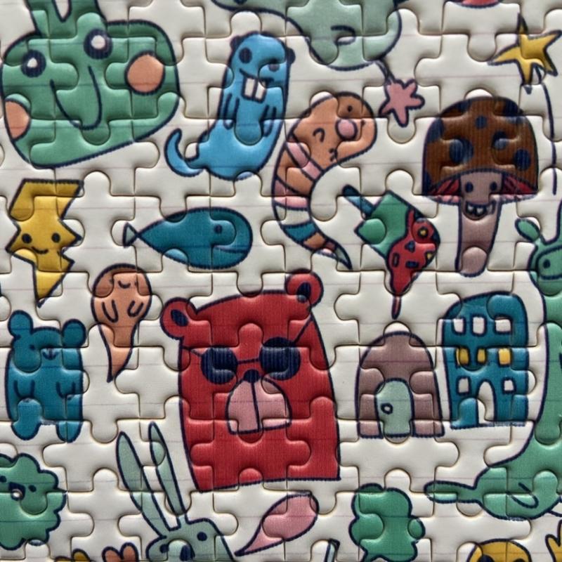 150pcs Monster Mini Test Tube Puzzle Painting Jigsaw Decompress Toys