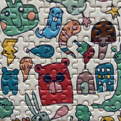 150pcs Monster Mini Test Tube Puzzle Painting Jigsaw Decompress Toys