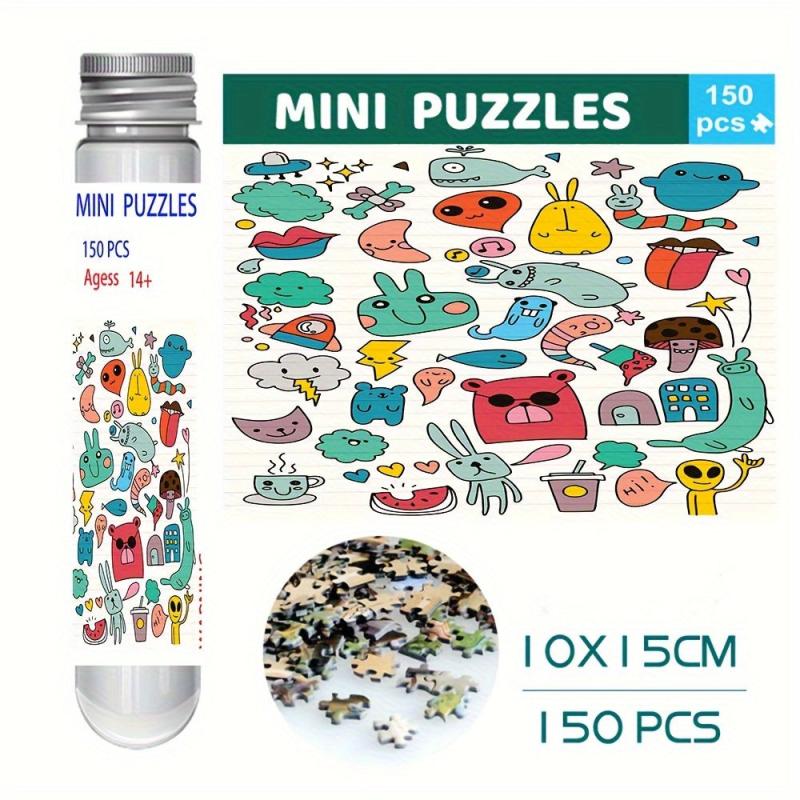 150pcs Monster Mini Test Tube Puzzle Painting Jigsaw Decompress Toys