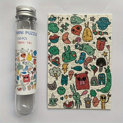 150pcs Monster Mini Test Tube Puzzle Painting Jigsaw Decompress Toys